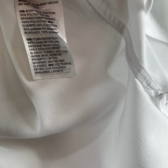 Chicos No Iron Wildflower Embroidered Shirt Womens 0 Long Sleeve Button Up White - Picture 15 of 15